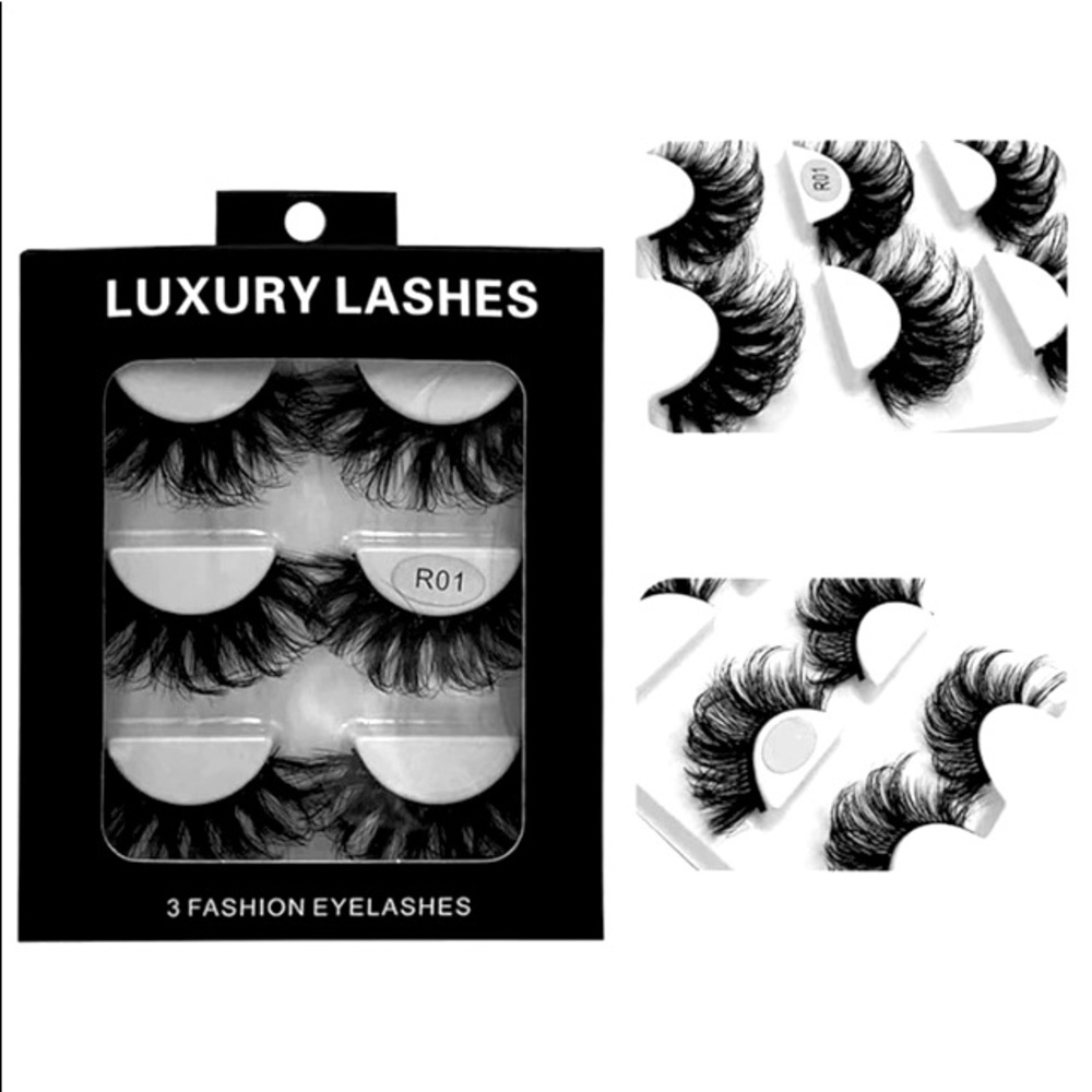 Set of 3 luxury magnetic lashes.